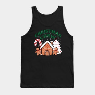 Gingerbread House Christmas Crew Candy Cane Xmas Tank Top